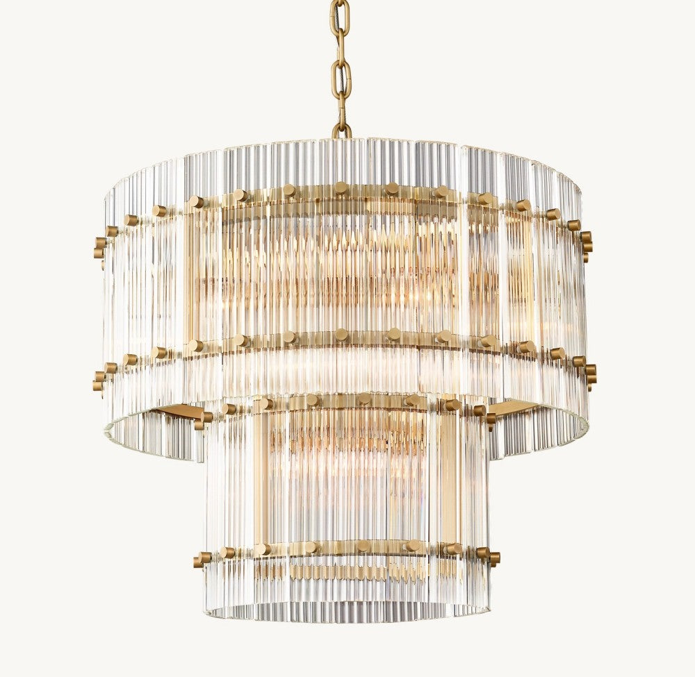 Marquis Two-Tier Round Chandelier 22"
