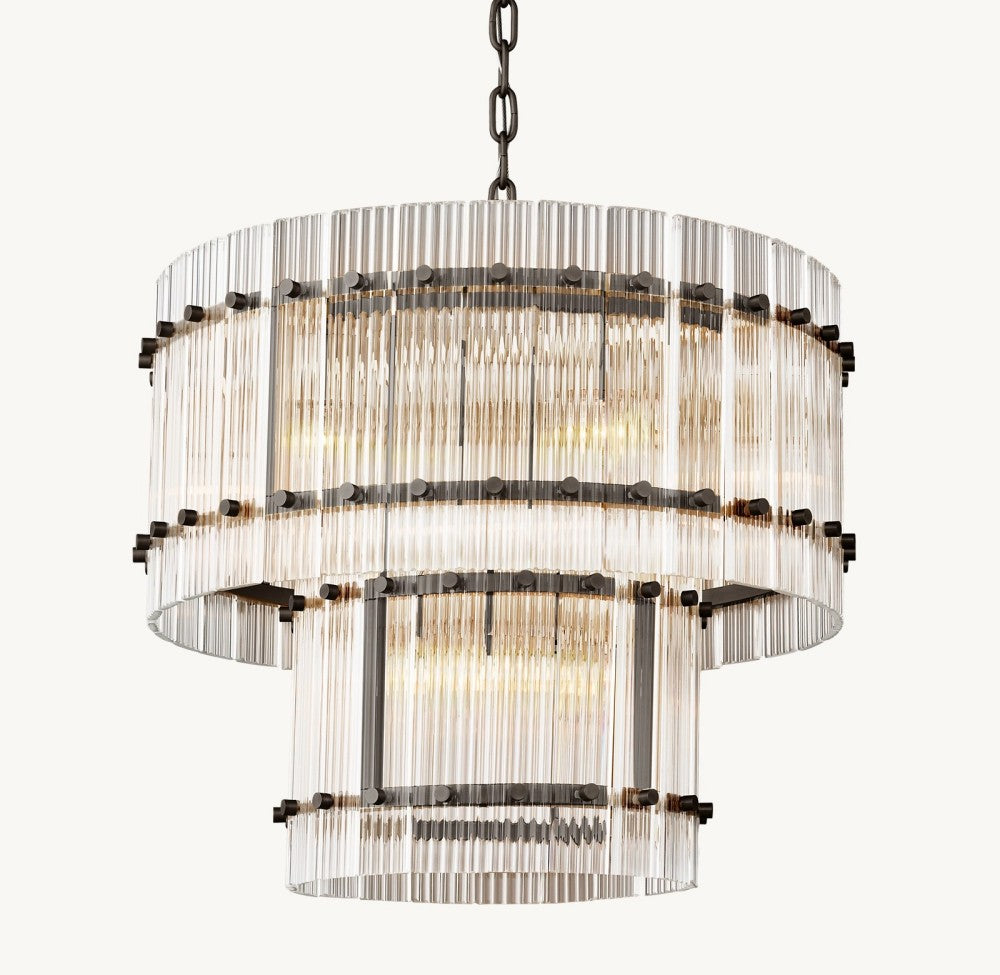 Marquis Two-Tier Round Chandelier 22"
