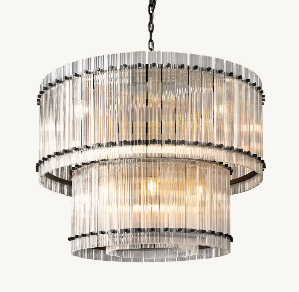 Marquis Two-Tier Round Chandelier 37"