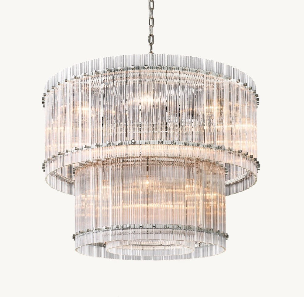Marquis Two-Tier Round Chandelier 37"