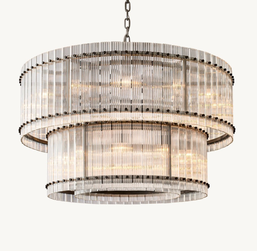 Marquis Two-Tier Round Chandelier 48"