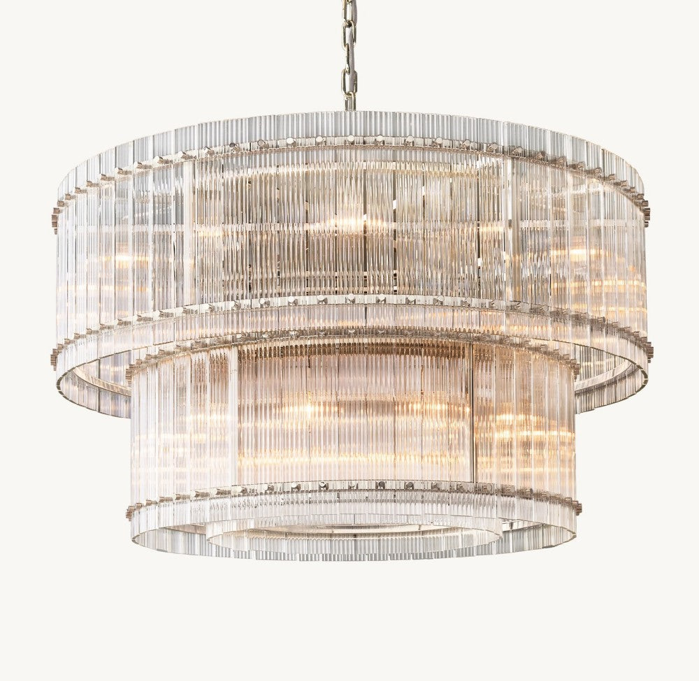 Marquis Two-Tier Round Chandelier 48"