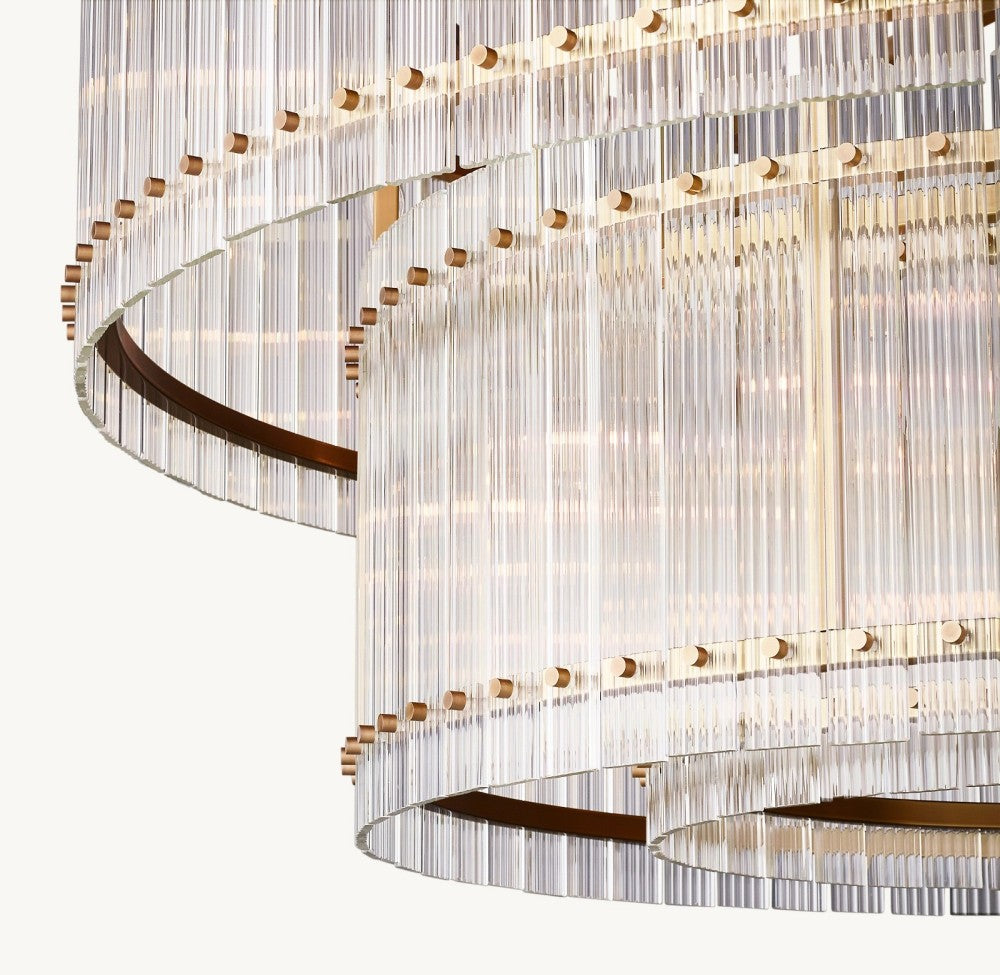 Marquis Two-Tier Round Chandelier 60"