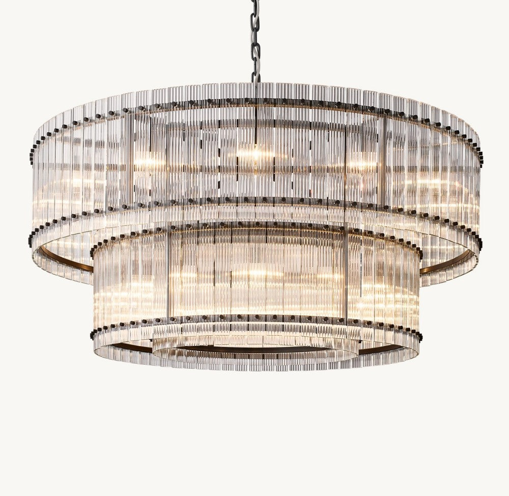 Marquis Two-Tier Round Chandelier 60"