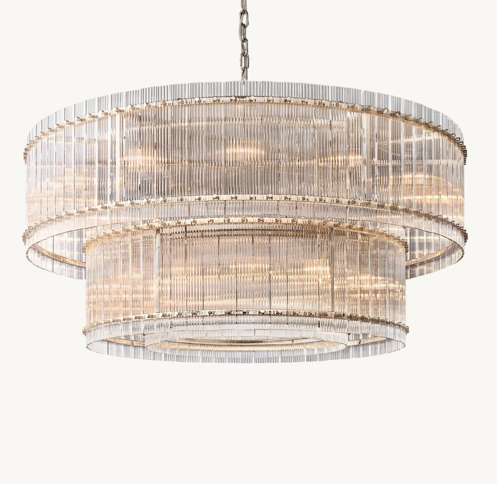 Marquis Two-Tier Round Chandelier 60"