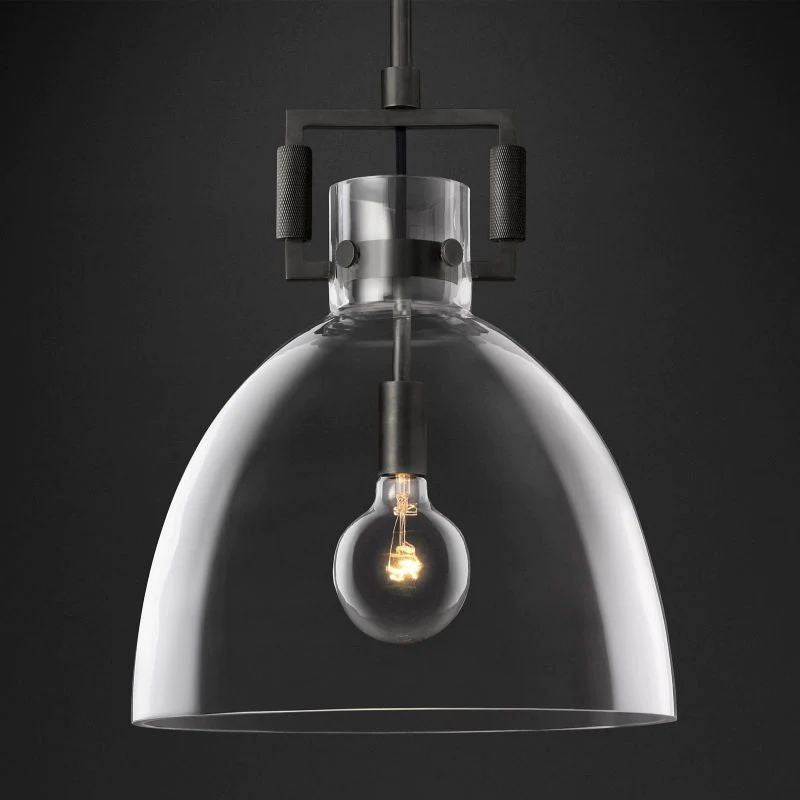 Mechanic Glass Cloche Pendant