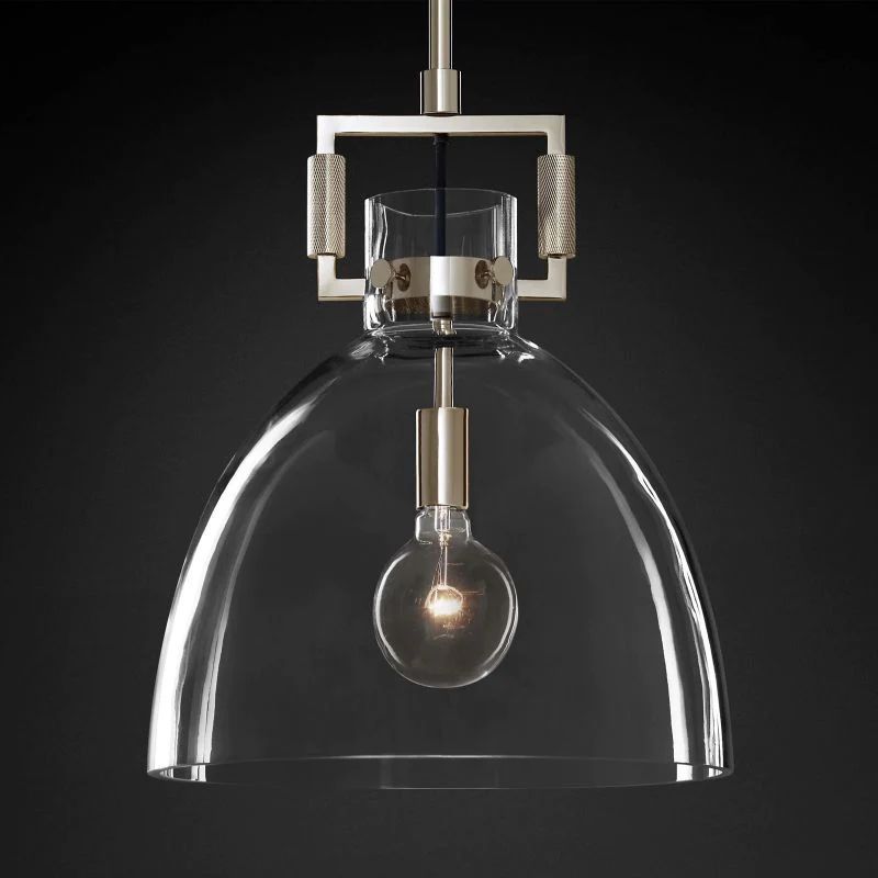 Mechanic Glass Cloche Pendant