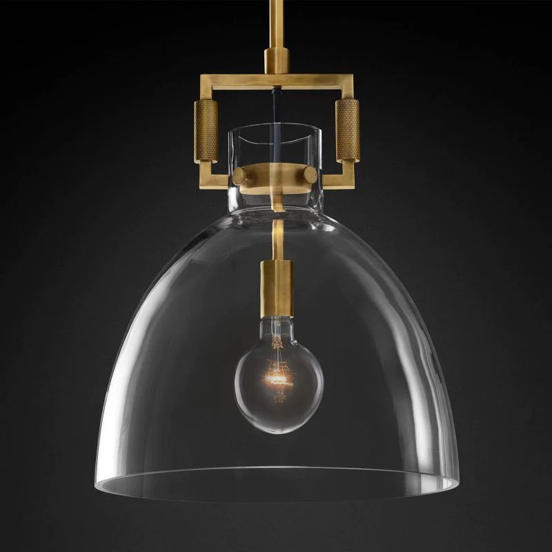 Mechanic Glass Cloche Pendant