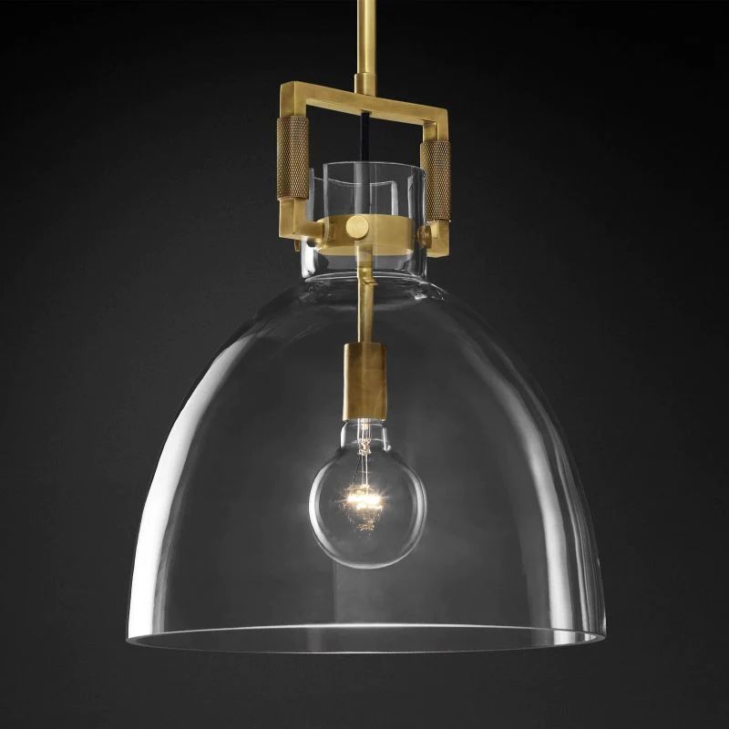 Mechanic Glass Cloche Pendant