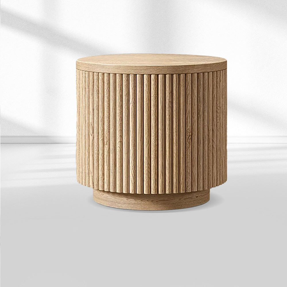 MulRegal Wood Round Side Table
