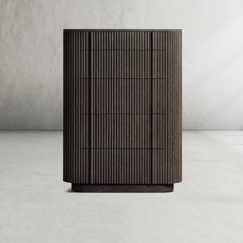 Mulholland Modern Cabinet 5-Drawer Narrow Dresser