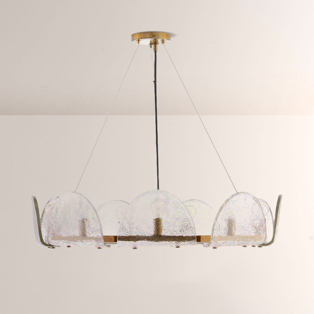 Myron Glass Round Chandelier