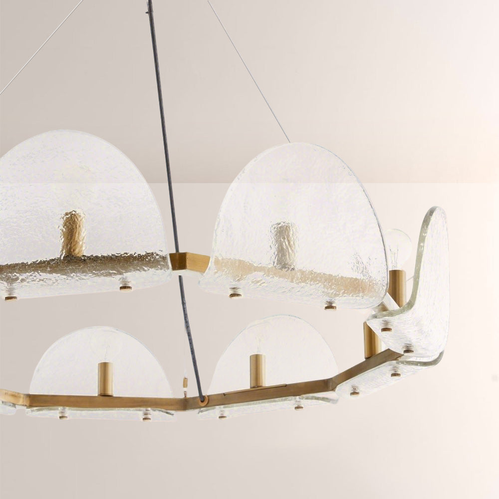 Myron Glass Round Chandelier