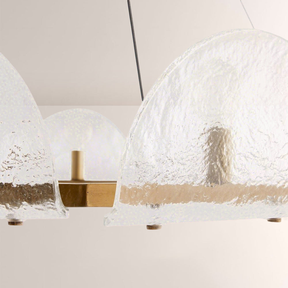 Myron Glass Round Chandelier