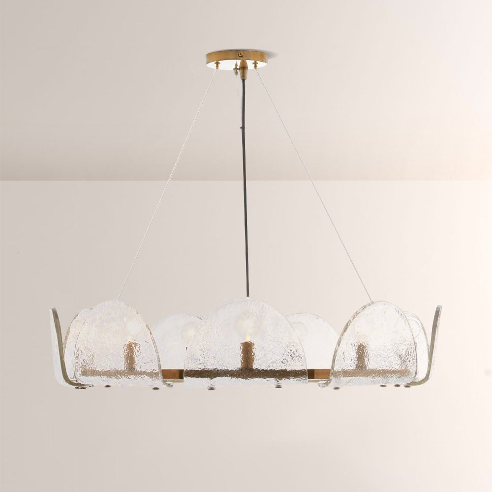 Myron Glass Round Chandelier