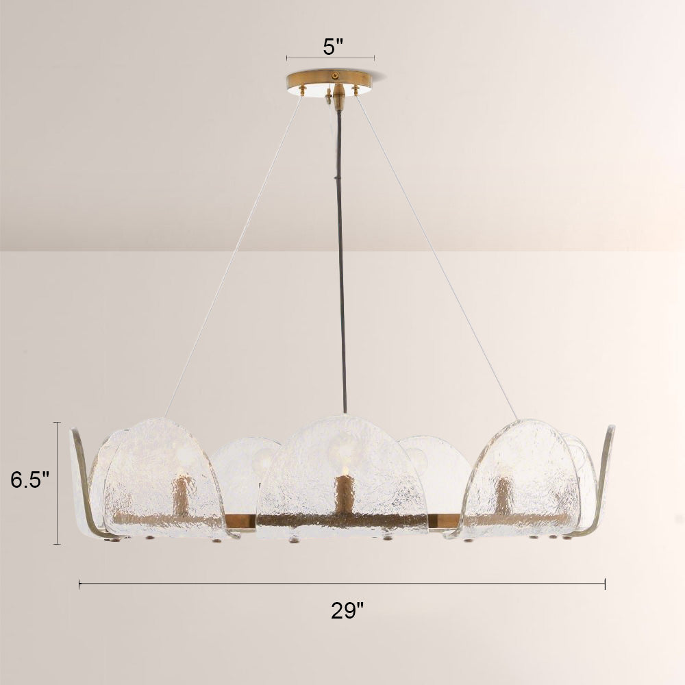 Myron Glass Round Chandelier