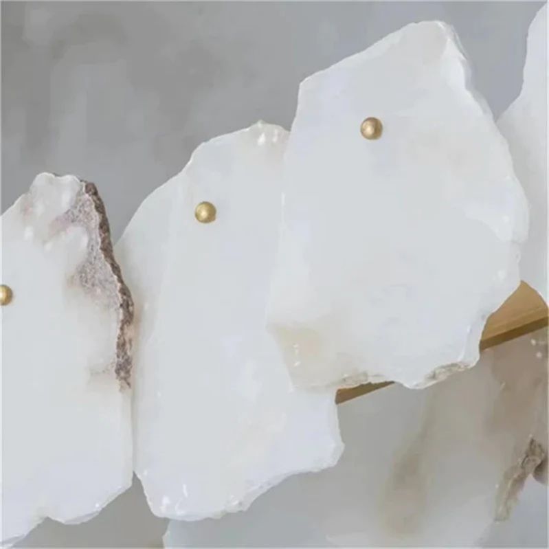 Nasile Linear Alabaster Chandelier (Rod)