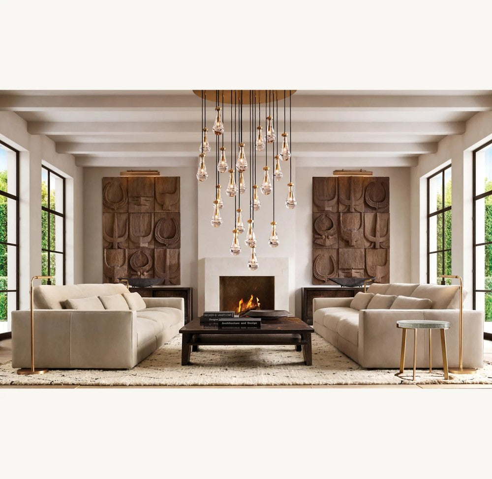 Raindrop Round Chandelier 18"