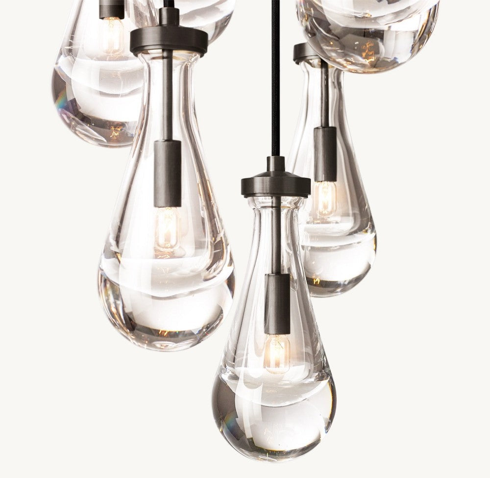 Raindrop Round Chandelier 18"