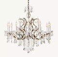 Rococo Revival Crystal Round Chandelier 33"