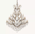 Rococo Revival Crystal Round Chandelier 60"