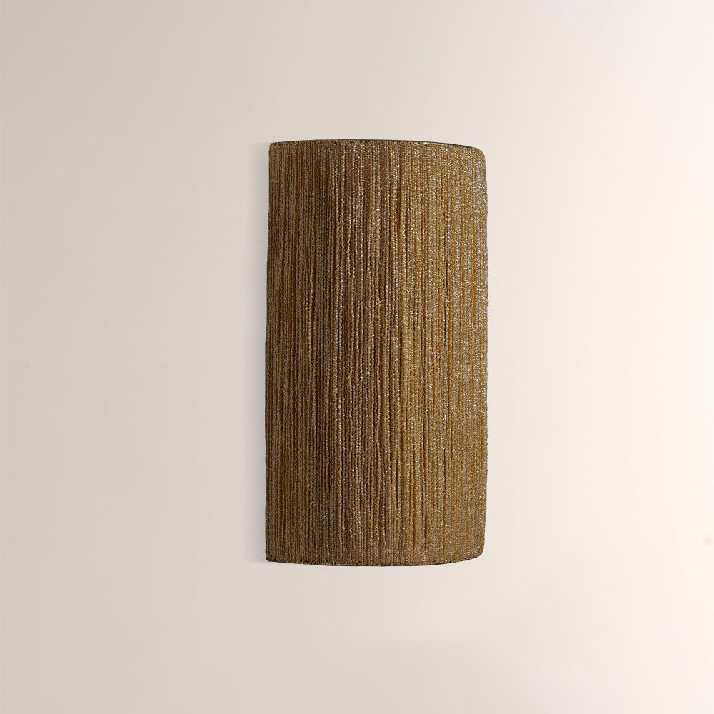 Rowan Jute Fringe Beaded Wall Sconce