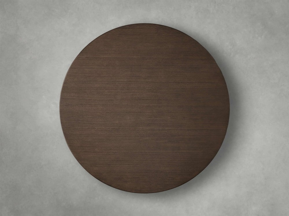 Sainte Round Wood Dining Table with Launette Base