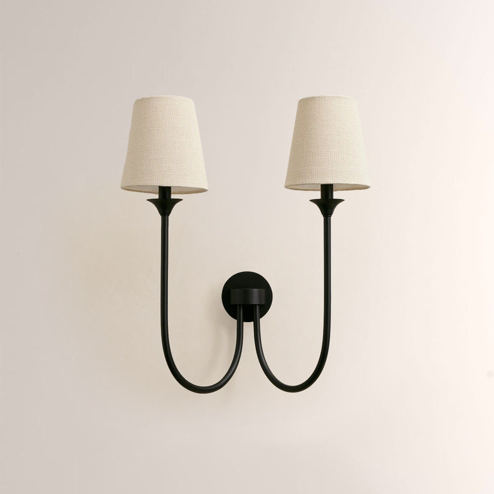 Saylor 2 Light Curved Arm Wall Sconce