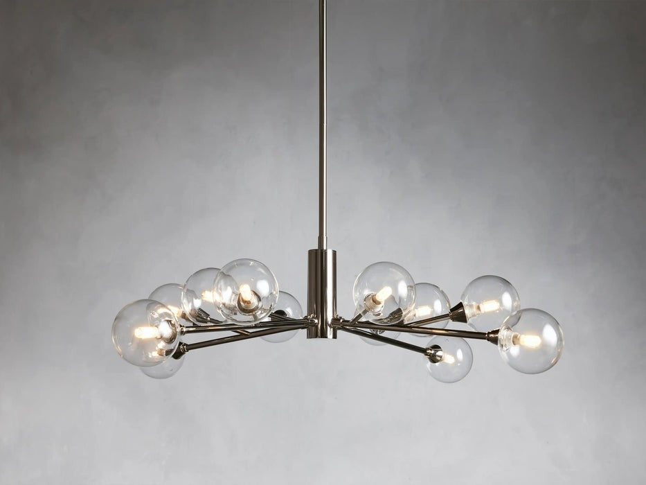 Sera Glass Globe Chandelier 36"47"59"