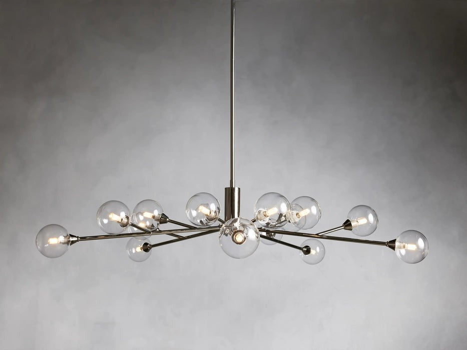 Sera Glass Globe Chandelier 36"47"59"