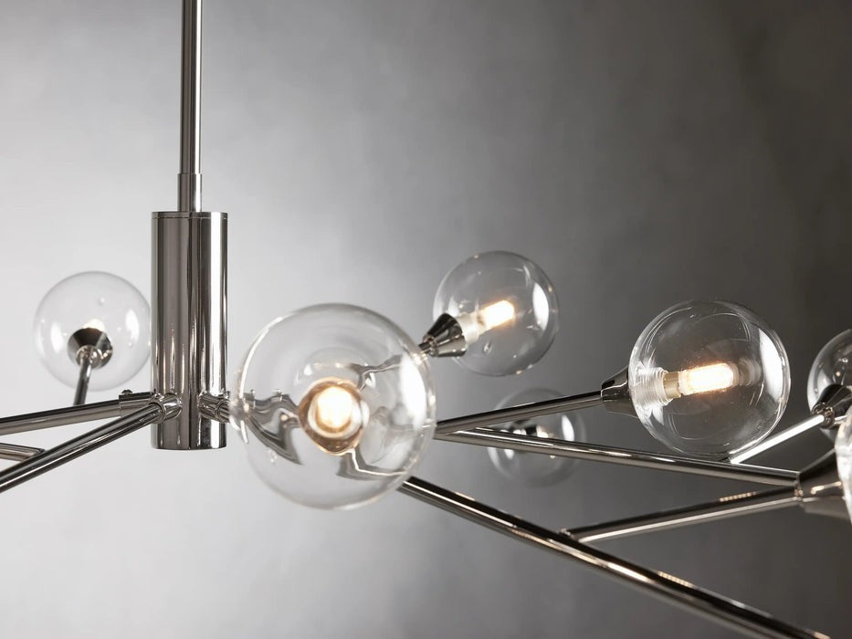 Sera Glass Globe Chandelier 36"47"59"