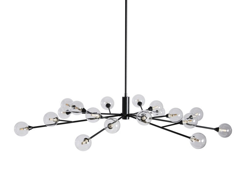 Sera Glass Globe Chandelier 36"47"59"