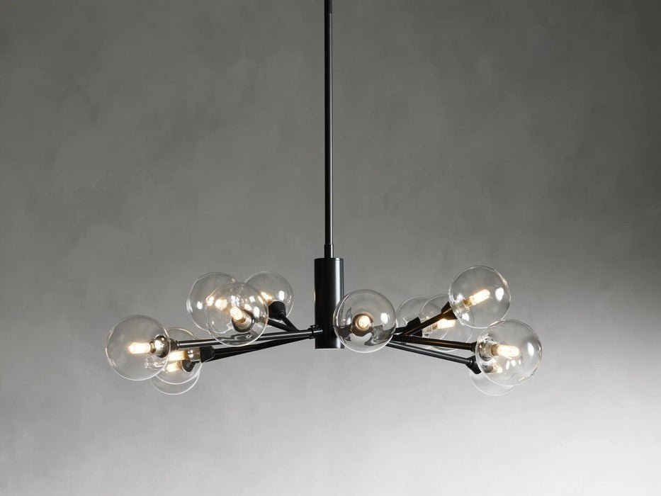 Sera Glass Globe Chandelier 36"47"59"