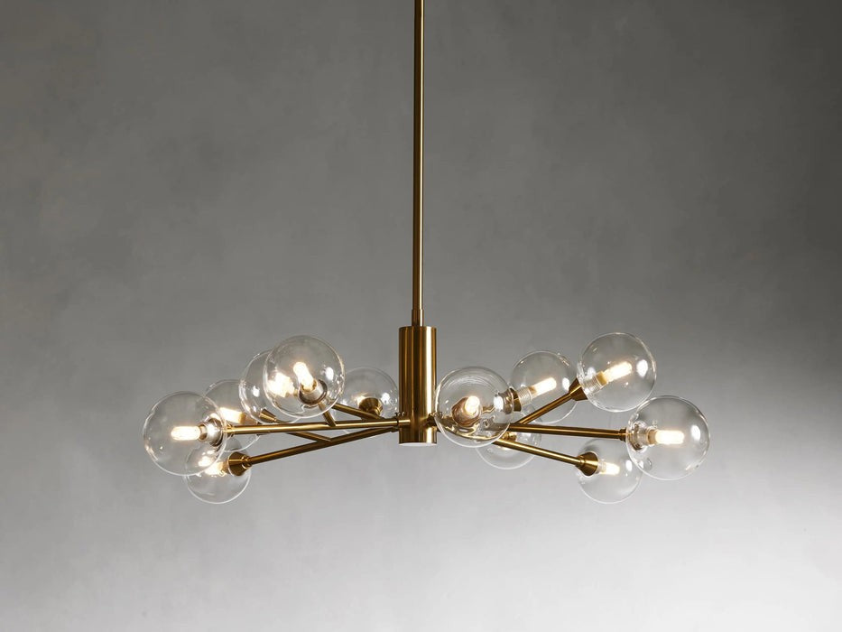 Sera Glass Globe Chandelier 36"47"59"