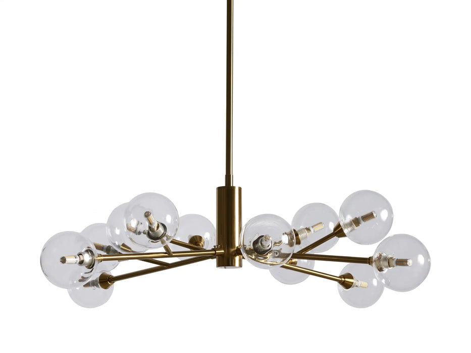 Sera Glass Globe Chandelier 36"47"59"