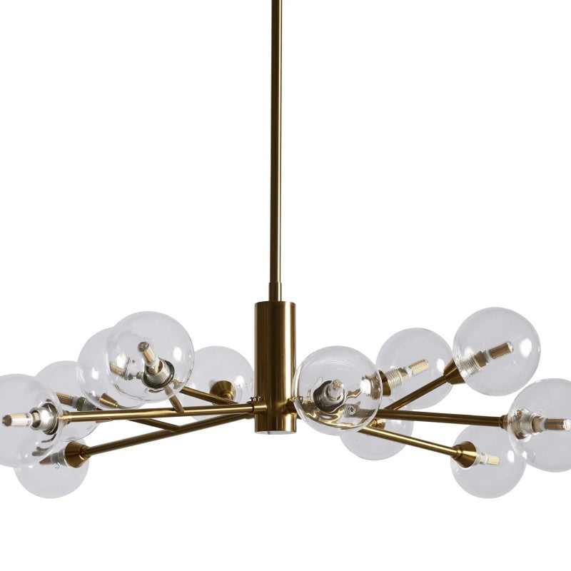 Sera Glass Globe Chandelier 36"47"59"