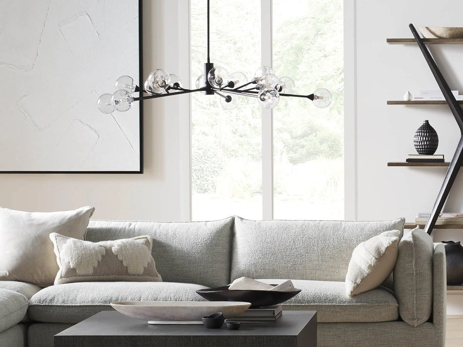 Sera Glass Globe Chandelier 36"47"59"