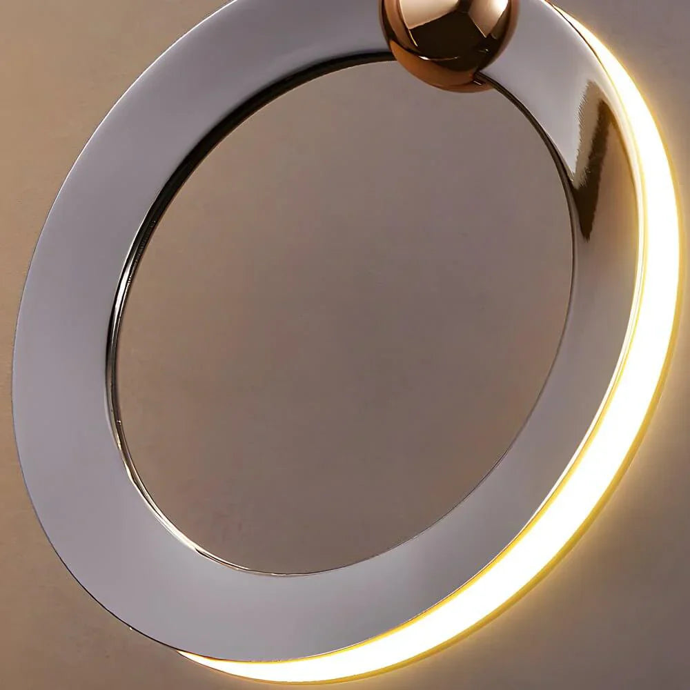 Staircase Lighting Chandelier LED Ring Cluster Rotating Ceiling Light
