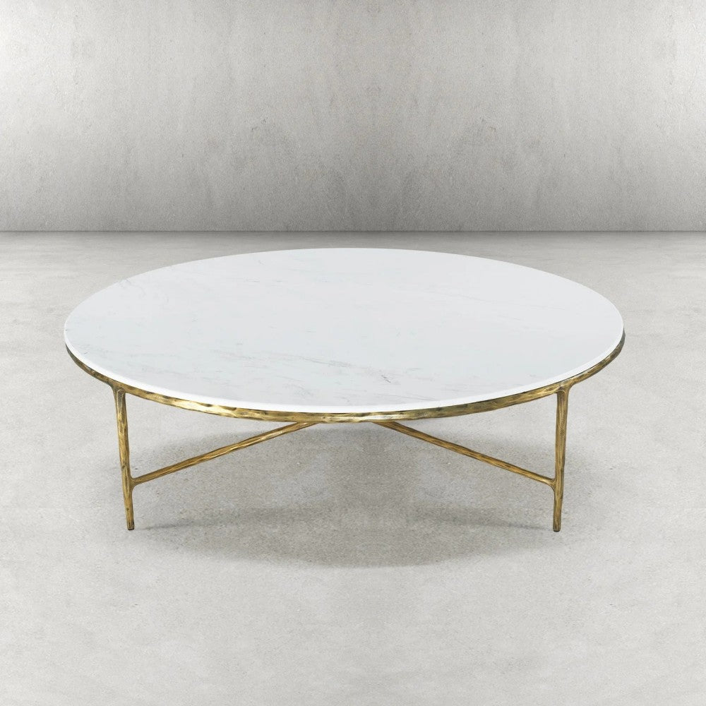 Thades Marble Round Coffee Table 55"D