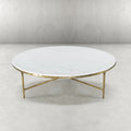 Thades Marble Round Coffee Table 55"D