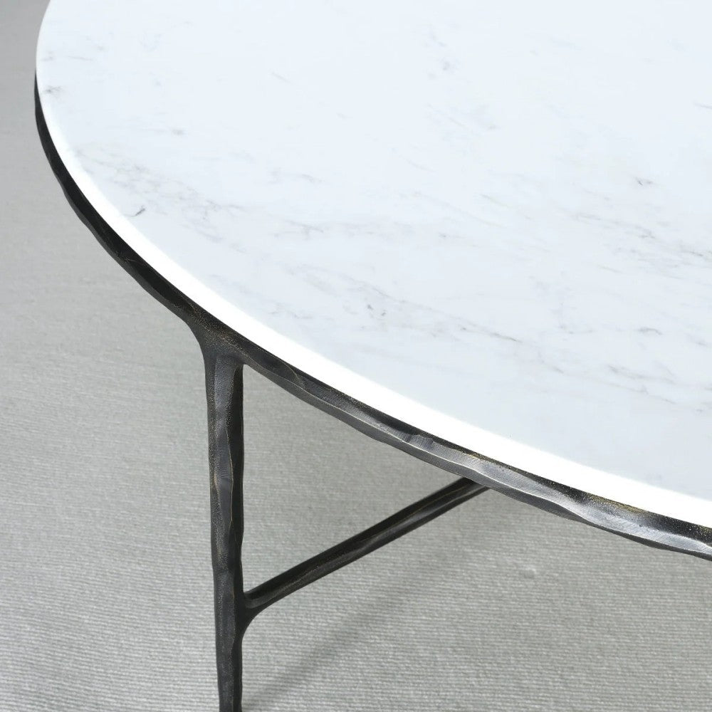 Thades Marble Round Coffee Table 55"D