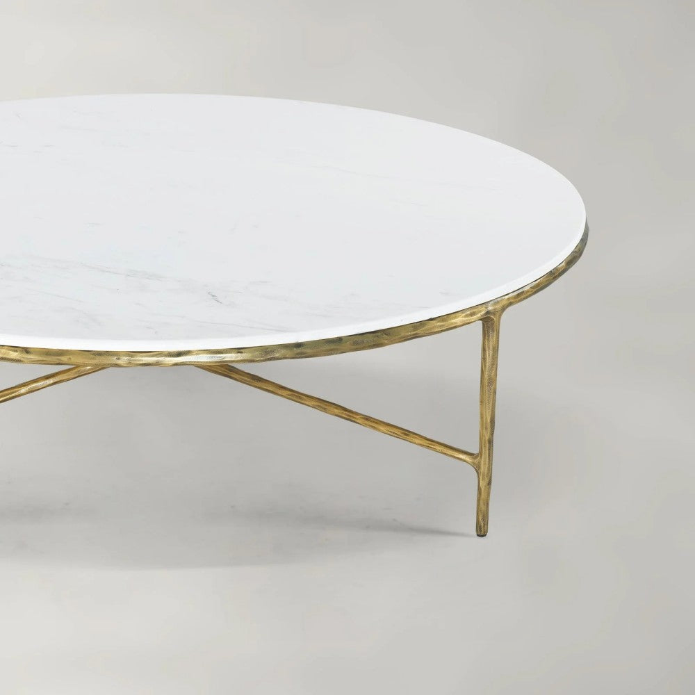 Thades Marble Round Coffee Table 55"D