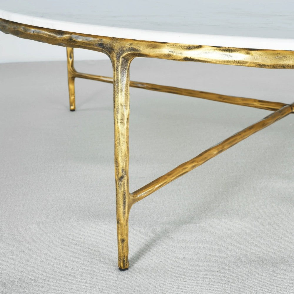 Thades Marble Round Coffee Table 55"D