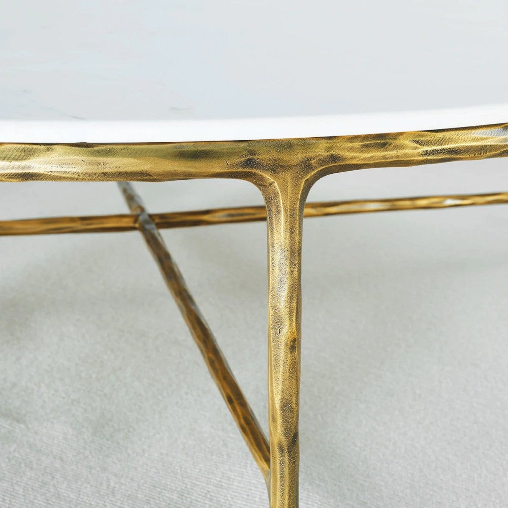 Thades Marble Round Coffee Table 55"D