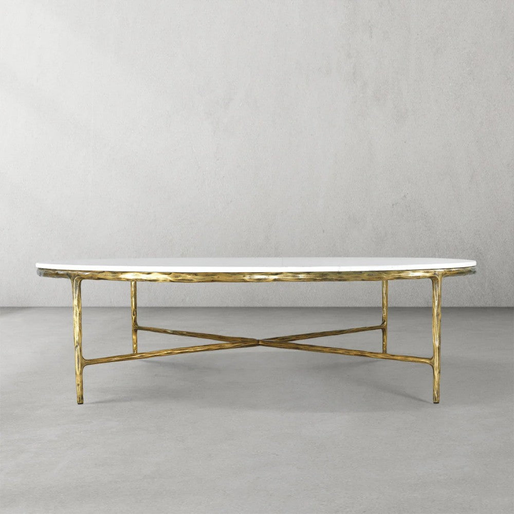 Thades Marble Round Coffee Table 55"D