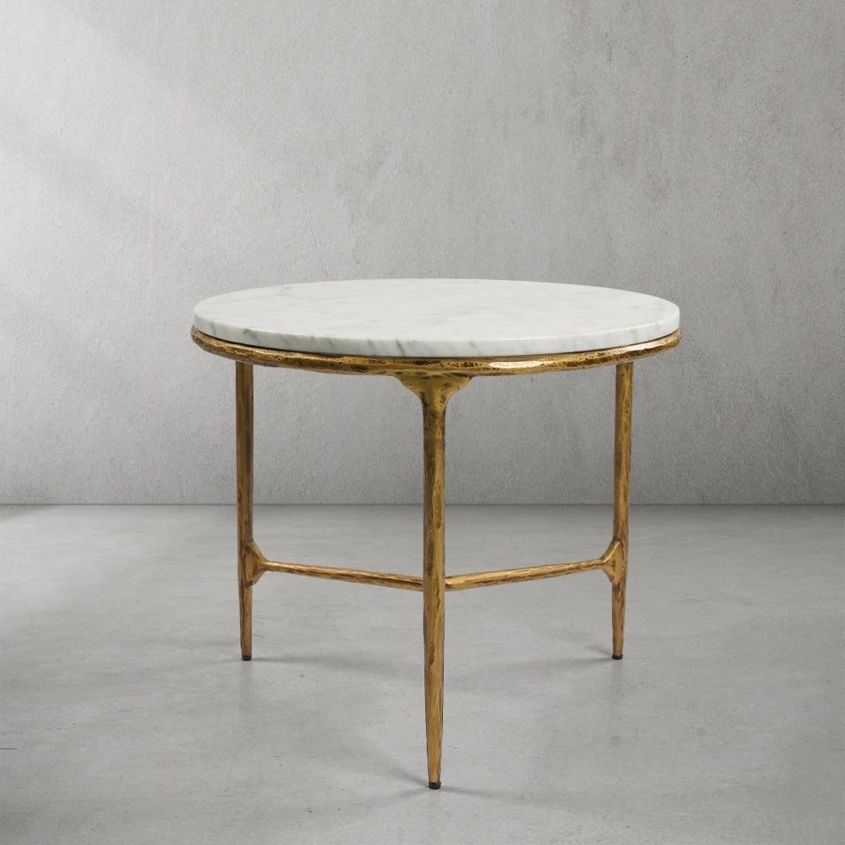Thades Marble Round Side Table