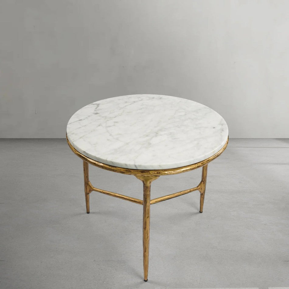 Thades Marble Round Side Table