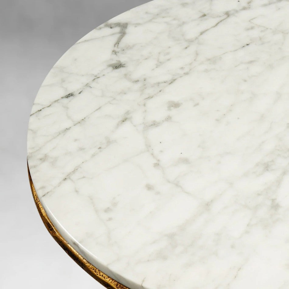 Thades Marble Round Side Table