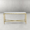 Thades Rectangle Marble Console Table