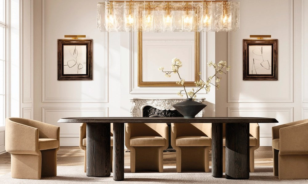 Trama Rectangular Chandelier 49"